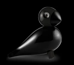 Ravn Sangfugl stor i sort fra serien Birds Træfigurer & Skulpturer
