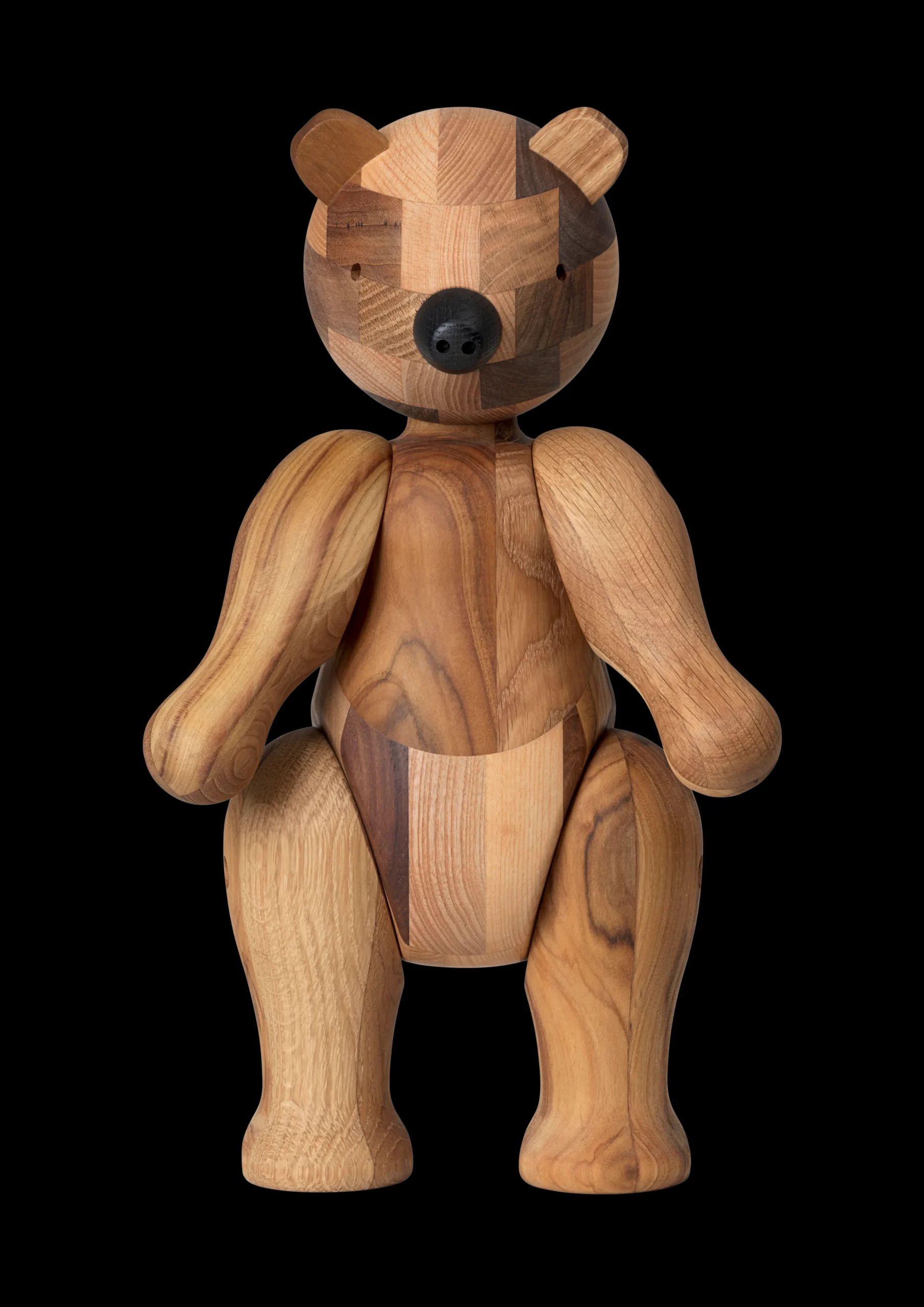 New Reworked jubilæum Bjørn stor i træ | Køb her Træfigurer & Skulpturer