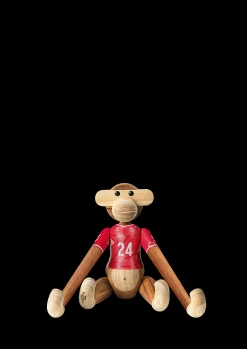 Online x DBU Abe Kvinde 2024 lille teak/limba | Køb her Træfigurer & Skulpturer