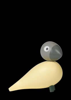 Year Bird Bella 2025 H12.5 cm creme/grå Nyheder|Træfigurer & Skulpturer