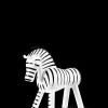 Online Zebra H14 cm i sort fra serien Other animals Træfigurer & Skulpturer