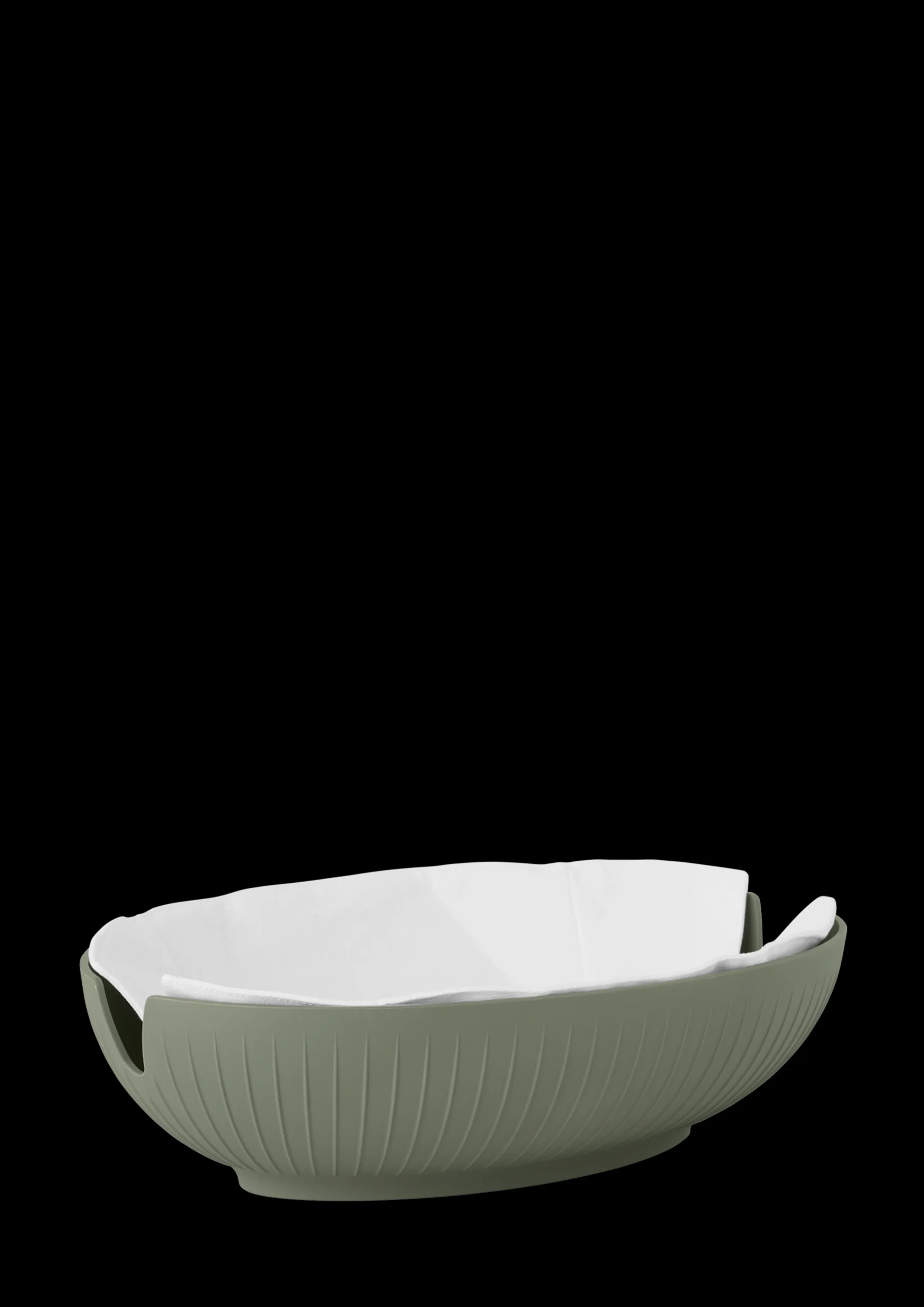 New Brødkurv 29.5x20 cm i grøn fra serien Hammershøi Serveringsskåle|Brødkurve Og Bakker