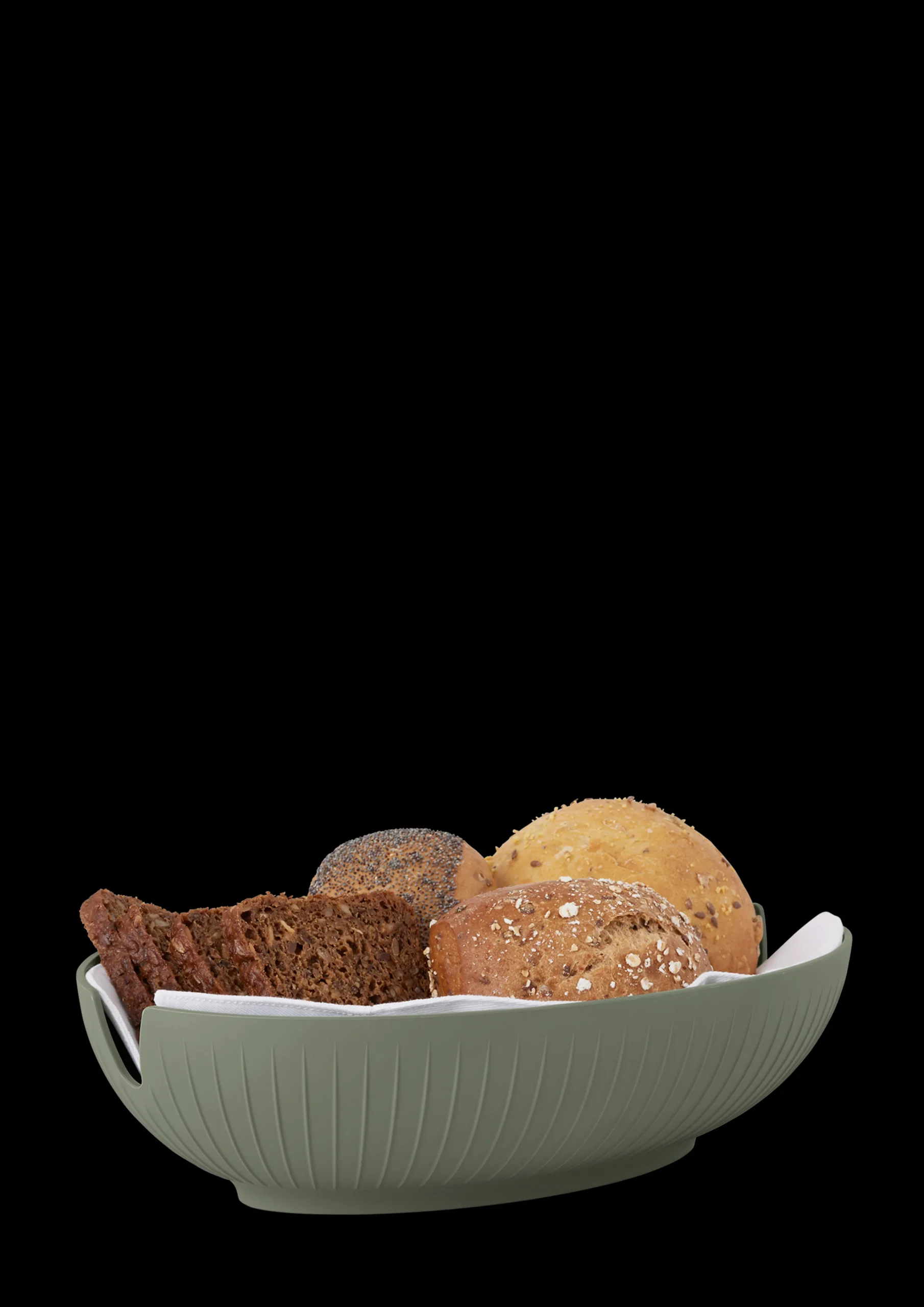 New Brødkurv 29.5x20 cm i grøn fra serien Hammershøi Serveringsskåle|Brødkurve Og Bakker