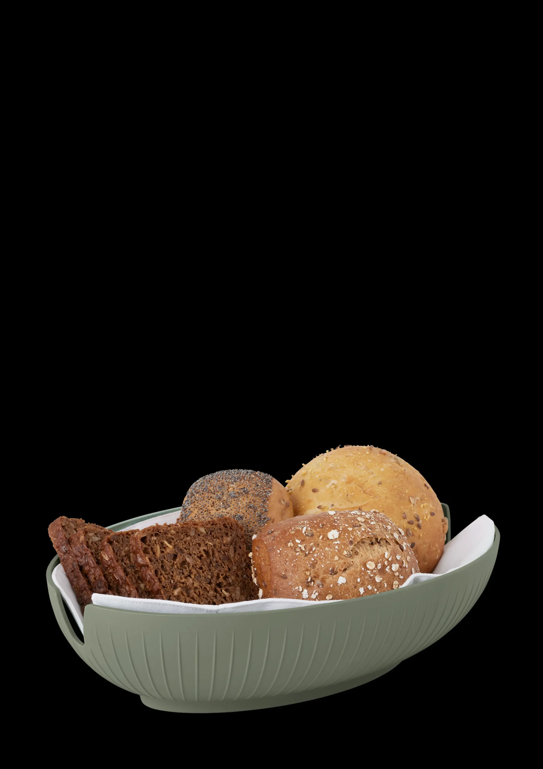 New Brødkurv 29.5x20 cm i grøn fra serien Hammershøi Serveringsskåle|Brødkurve Og Bakker
