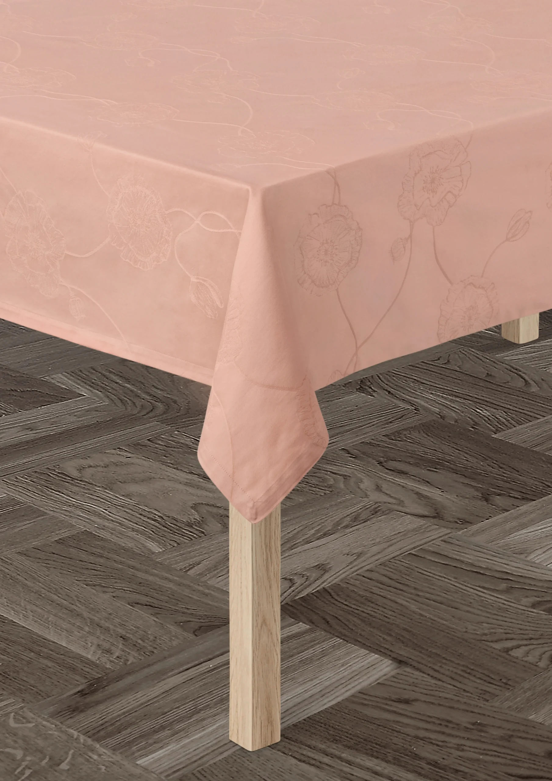 Clearance Damaskdug 150x270 cm i rosa | Køb hos Rosendahl.com Duge|Duge