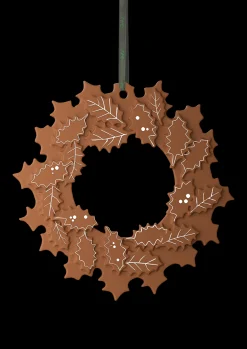 Discount Gingerbread Julekrans Ø18.5 cm brun | Køb nu Julepynt|Julepynt