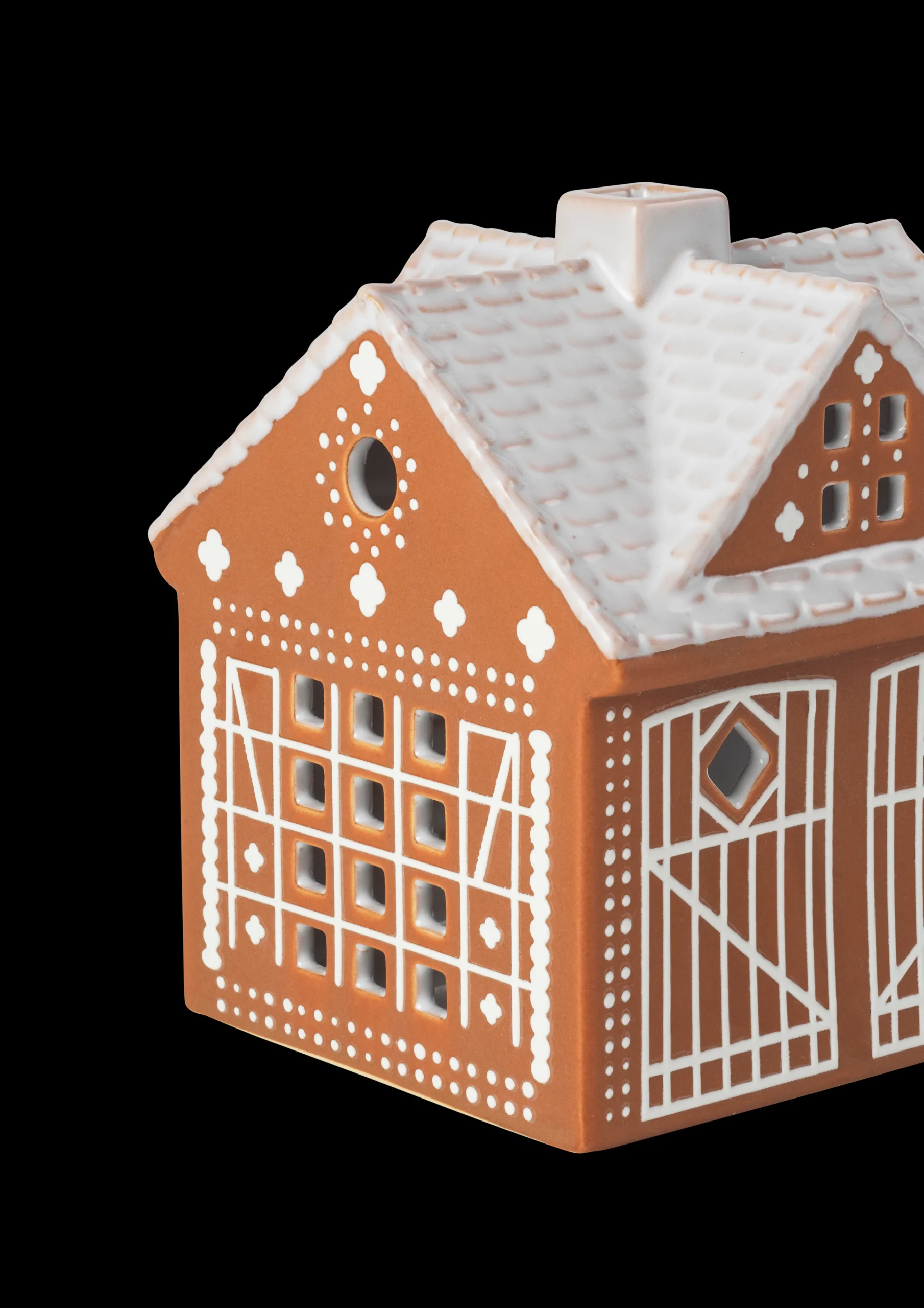Best Gingerbread Lyshus Julestald H11.5 brun | Køb nu Lysestager & Stearinlys|Lyshuse