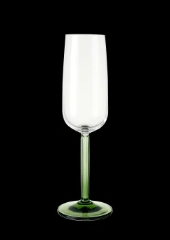 Discount Hammershøi Champagneglas 24 cl grøn 2 stk. | Køb her Champagneglas|Vinglas