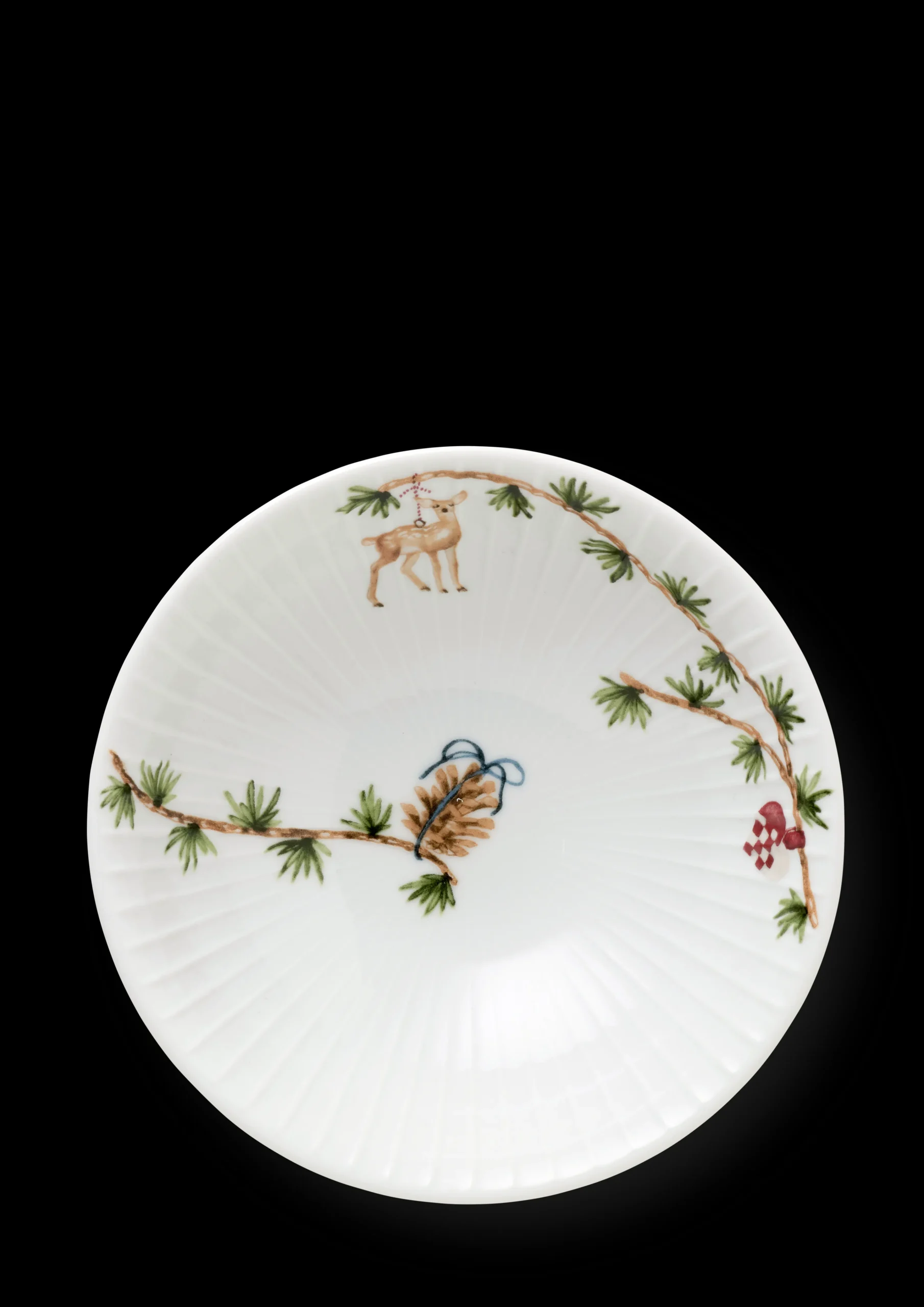Online Hammershøi Christmas Skål Ø16 cm hvid m. deko 2 stk. Serveringsskåle|Julestel & Borddækning