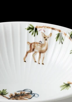 Online Hammershøi Christmas Skål Ø16 cm hvid m. deko 2 stk. Serveringsskåle|Julestel & Borddækning