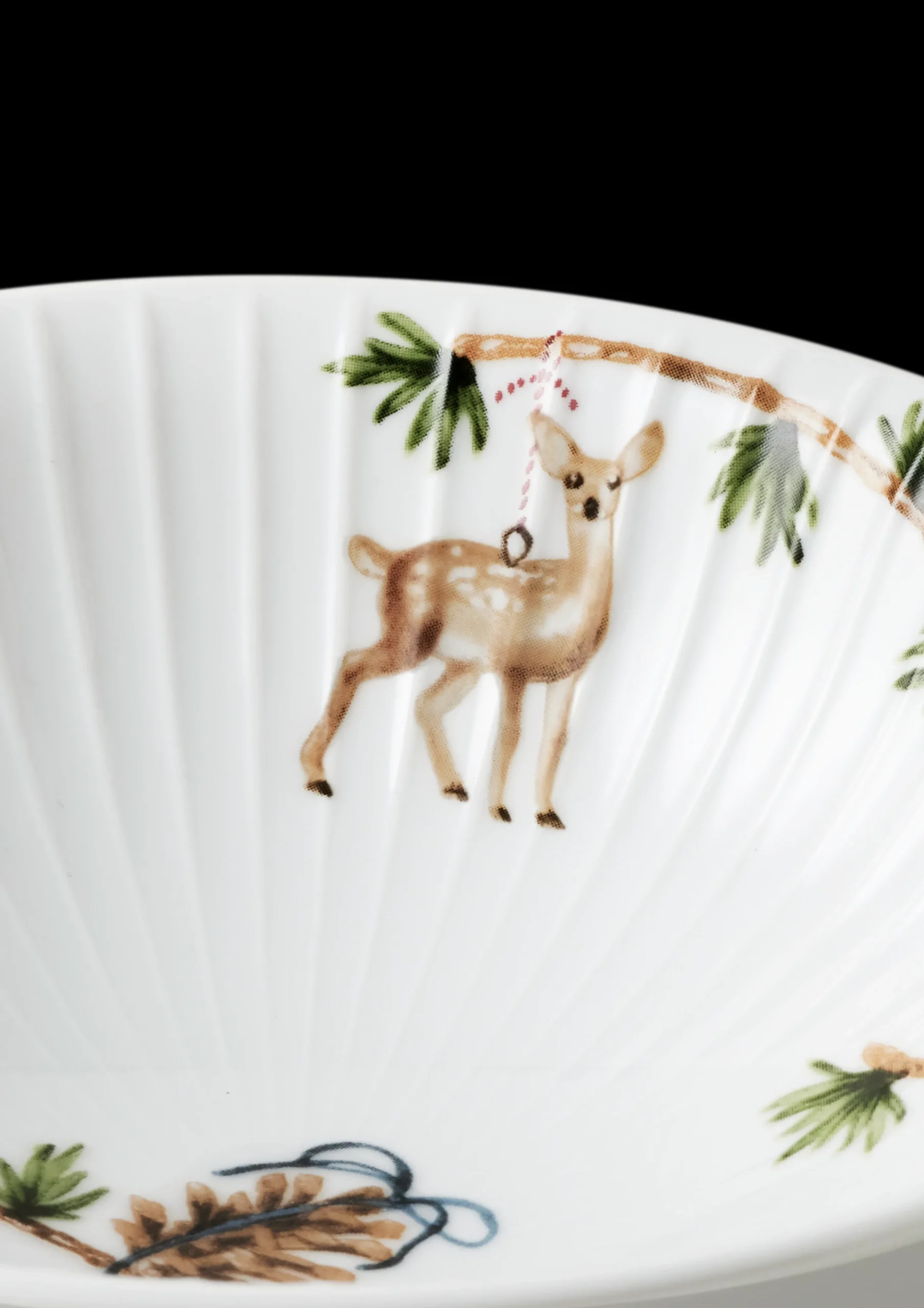 Online Hammershøi Christmas Skål Ø16 cm hvid m. deko 2 stk. Serveringsskåle|Julestel & Borddækning