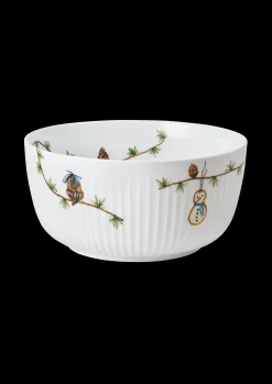 Sale Hammershøi Christmas Skål Ø21 cm hvid m. deko Serveringsskåle|Julestel & Borddækning