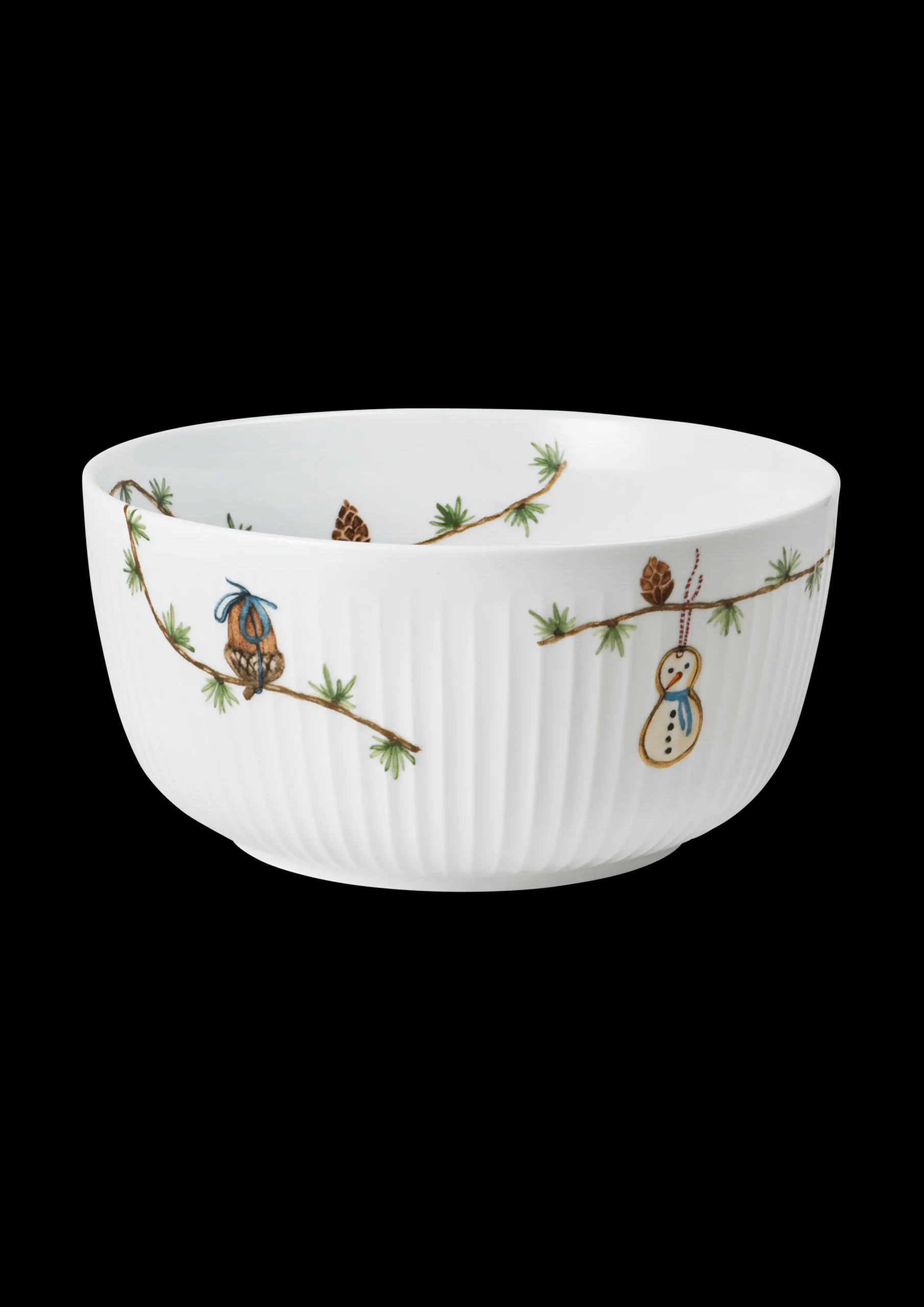 Sale Hammershøi Christmas Skål Ø21 cm hvid m. deko Serveringsskåle|Julestel & Borddækning