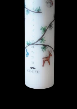 Hot Hammershøi Christmas Kalenderlys 2024 Ø5 cm hvid deko Lysestager & Stearinlys|Stearinlys