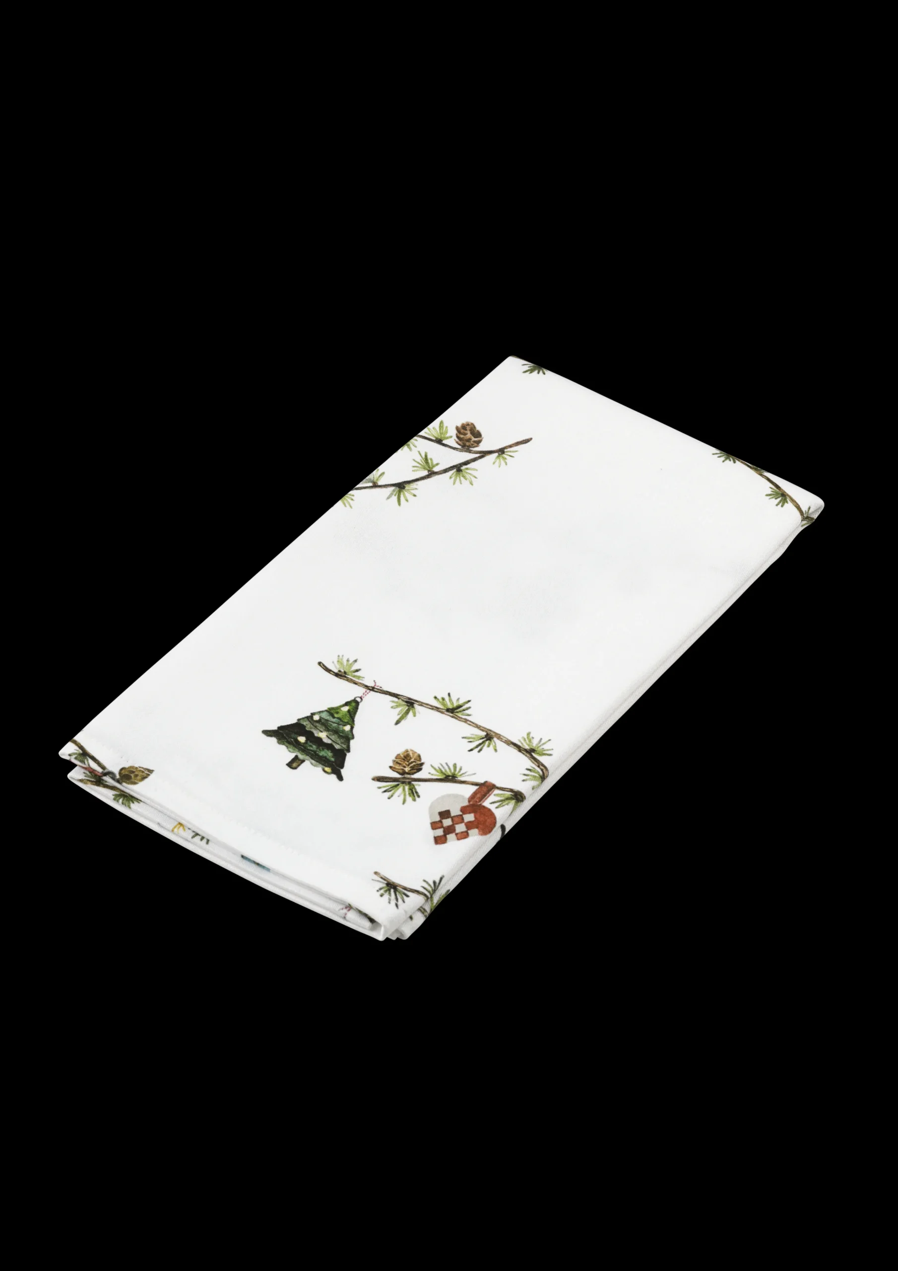 Discount Hammershøi Christmas Stofserviet 45x45cm hvid m. deko Servietter|Servietter