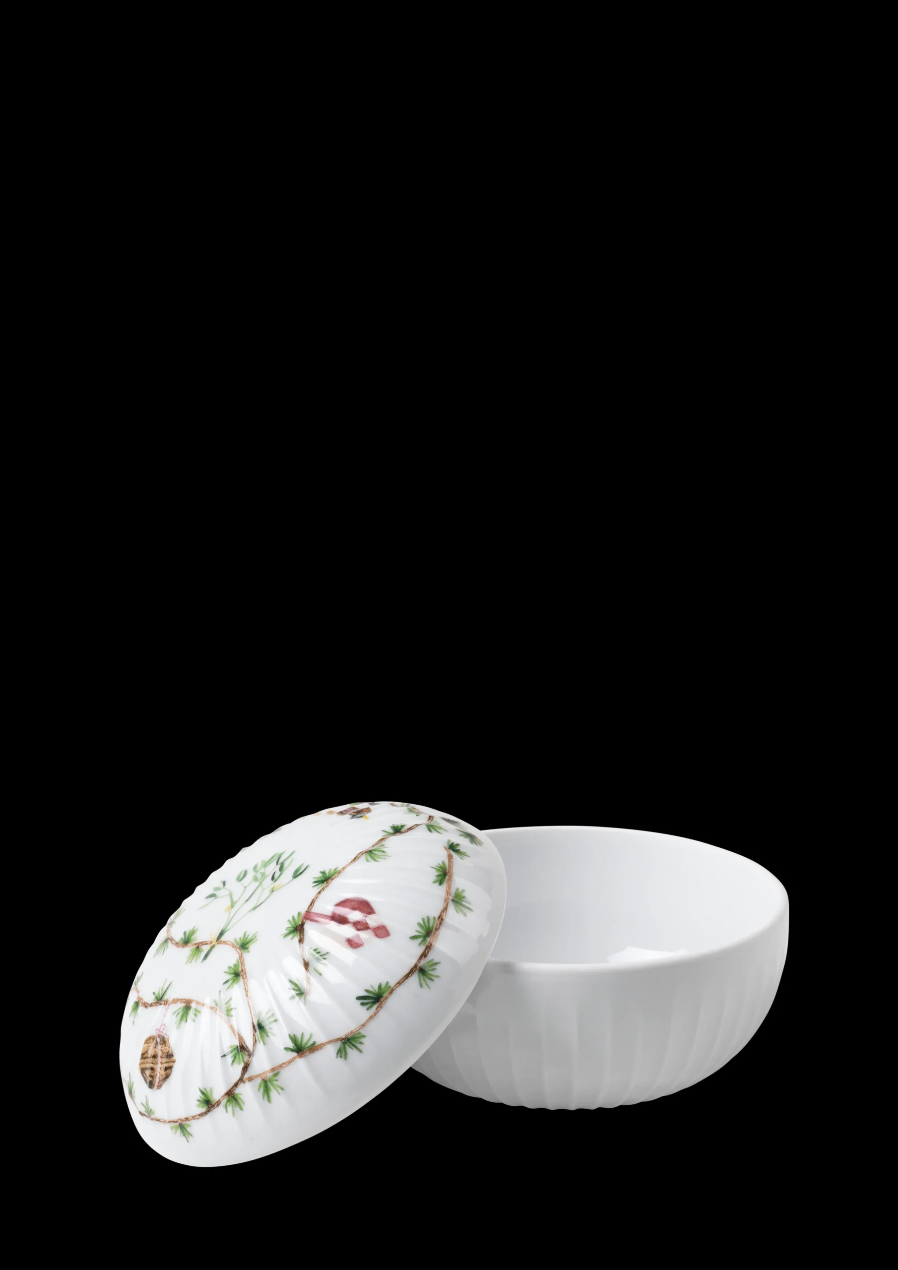 Discount Hammershøi Christmas Bonbonniere Ø12 cm hvid m. deko Bonbonniere|Øvrig Køkkenopbevaring