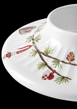 Hot Hammershøi Christmas Bloklysestage Ø13 cm hvid m deko Lysestager & Stearinlys|Bloklysestager