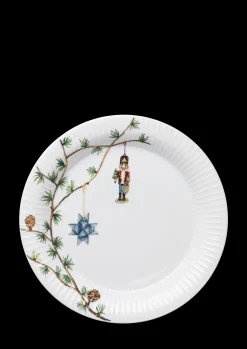 Best Hammershøi Christmas Tallerken hvid m. deko | Køb her Middagstallerkener|Stel