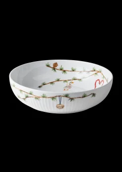 New Hammershøi Christmas Skål Ø30 cm hvid m. deko Serveringsskåle|Julestel & Borddækning