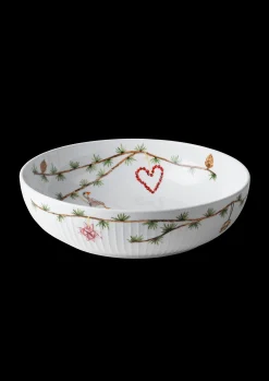 New Hammershøi Christmas Skål Ø30 cm hvid m. deko Serveringsskåle|Julestel & Borddækning