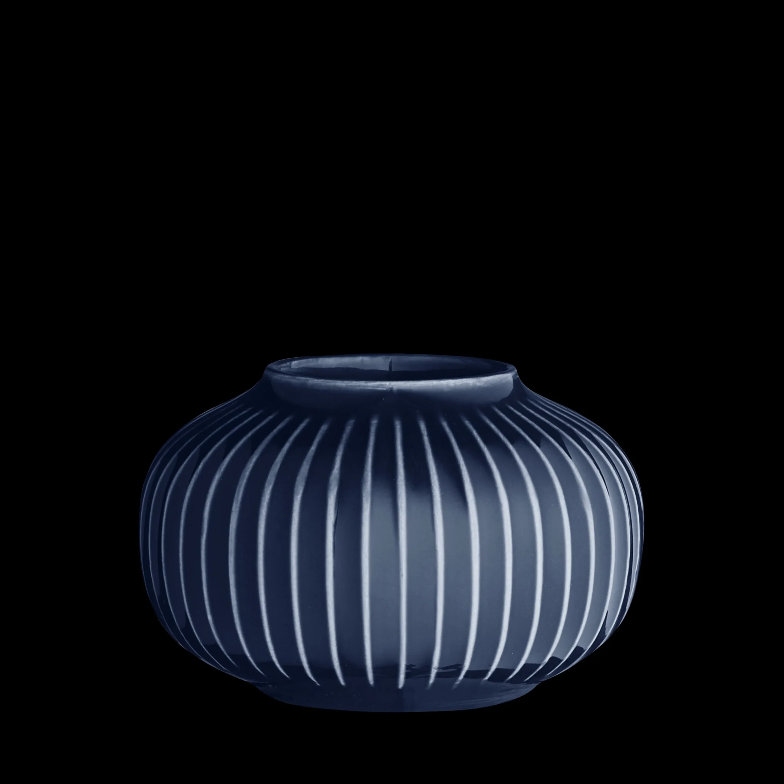 Hammershøi Fyrfadsstage rund Ø10 cm indigo | Køb her Lysestager & Stearinlys|Fyrfadsstager
