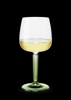 New Hammershøi Hvidvinsglas 35 cl grøn 2 stk. | Køb her Vinglas|Nytår