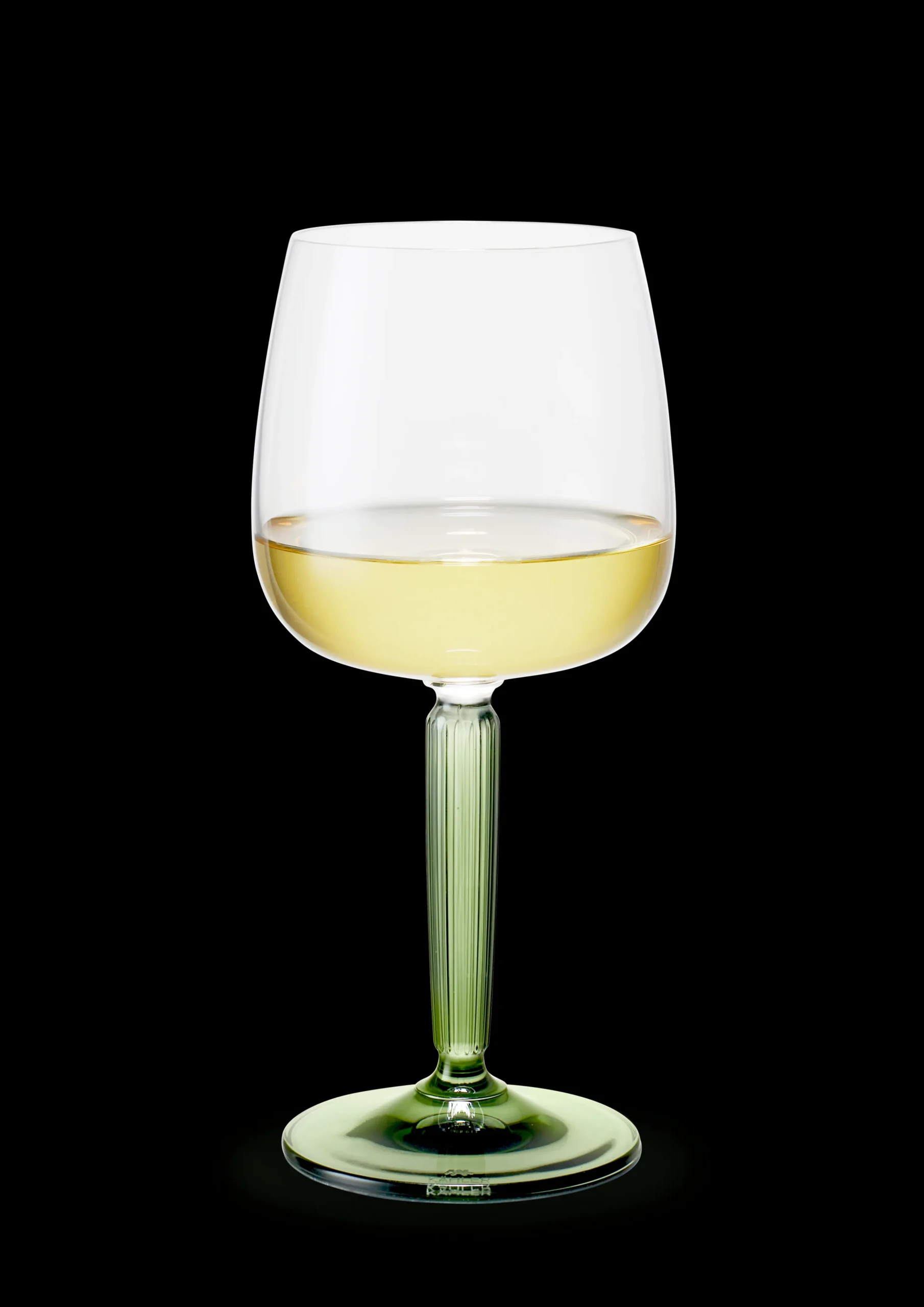 New Hammershøi Hvidvinsglas 35 cl grøn 2 stk. | Køb her Vinglas|Nytår