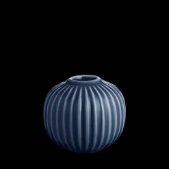 Clearance Hammershøi Lysestage rund Ø7.5 cm indigo | Køb her Lysestager & Stearinlys|Kronelysestager