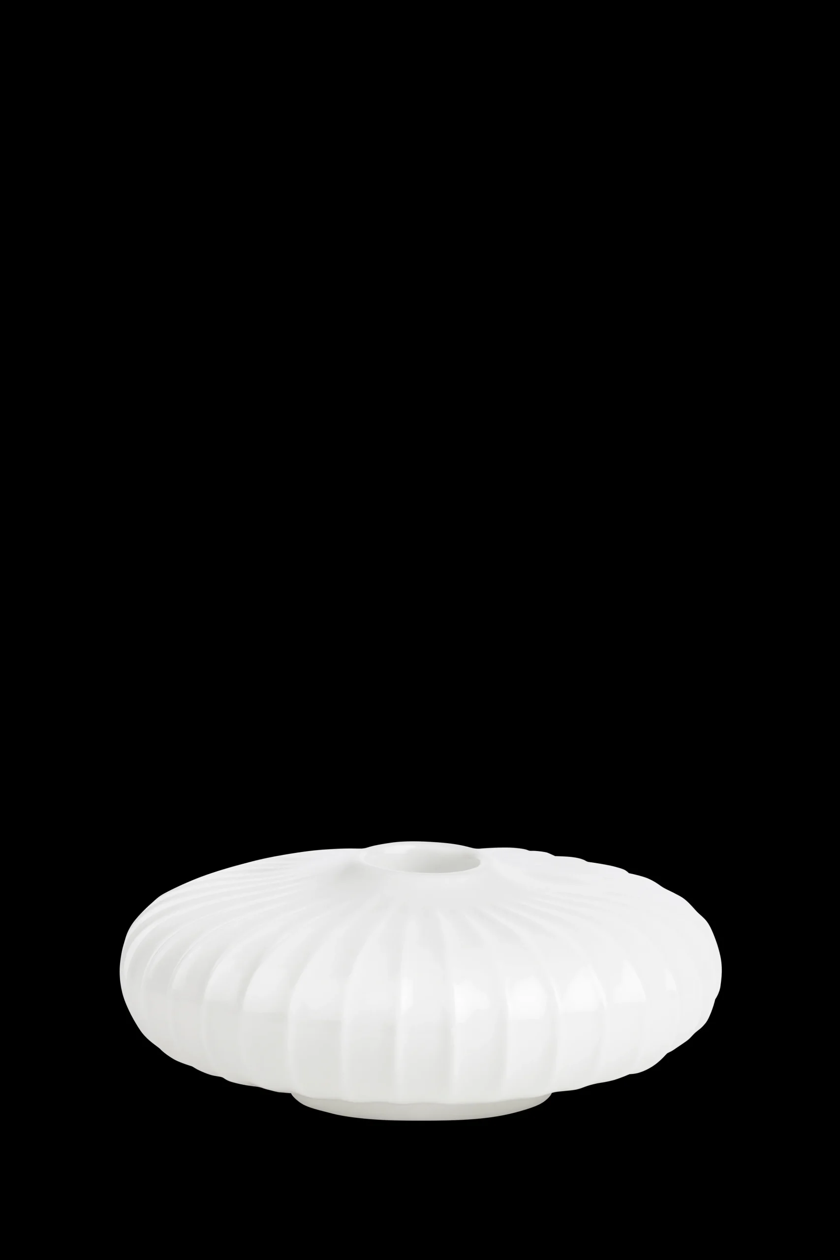 Outlet Hammershøi Lysestage rund Ø11.5 cm hvid - Køb her Lysestager & Stearinlys|Kronelysestager