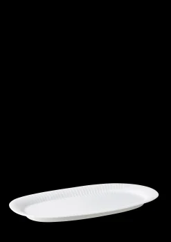 Discount Hammershøi Ovalt serveringsfad 40x22.5 hvid | Køb her Serveringsfade