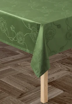 Clearance Hammershøi Poppy Damaskdug 150x220 cm grøn | Køb her Duge|Duge