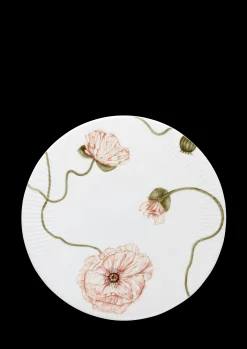 Clearance Hammershøi Poppy Kagefad hvid m. deko | Køb her Kagefad & Etagere|Serveringsfade