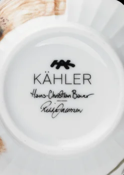 Outlet Hammershøi Poppy Krus 33 cl hvid m. deko | Køb her Krus