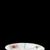 Clearance Hammershøi Poppy Ovalt bordfad 22.5x28.5 hvid m. deko Serveringsfade
