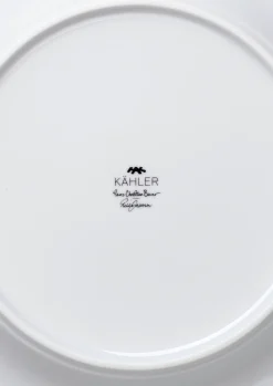 New Hammershøi Poppy Tallerken hvid m. deko | Køb her Middagstallerkener|Stel