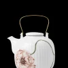 Discount Hammershøi Poppy Tekande 1,2 l hvid m. deko | Køb her Tekander|Tekander