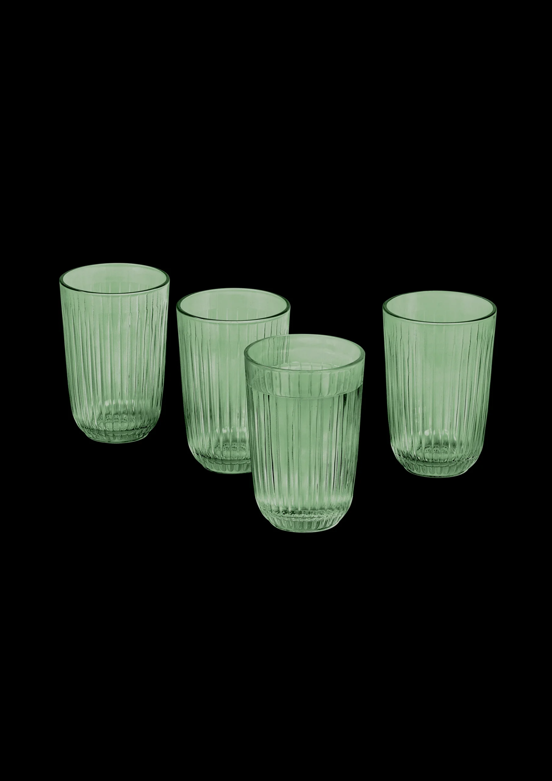 Clearance Hammershøi Vandglas 37 cl grøn 4 stk. | Køb her Vandglas