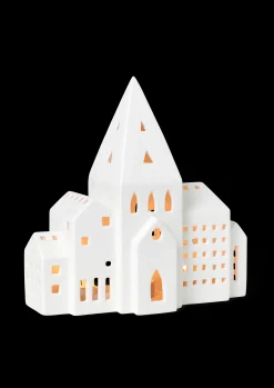 Sale Lyshus City H21 i hvid fra serien Urbania | Køb her Lysestager & Stearinlys|Lyshuse