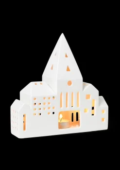 Sale Lyshus City H21 i hvid fra serien Urbania | Køb her Lysestager & Stearinlys|Lyshuse