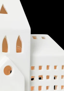 Sale Lyshus City H21 i hvid fra serien Urbania | Køb her Lysestager & Stearinlys|Lyshuse