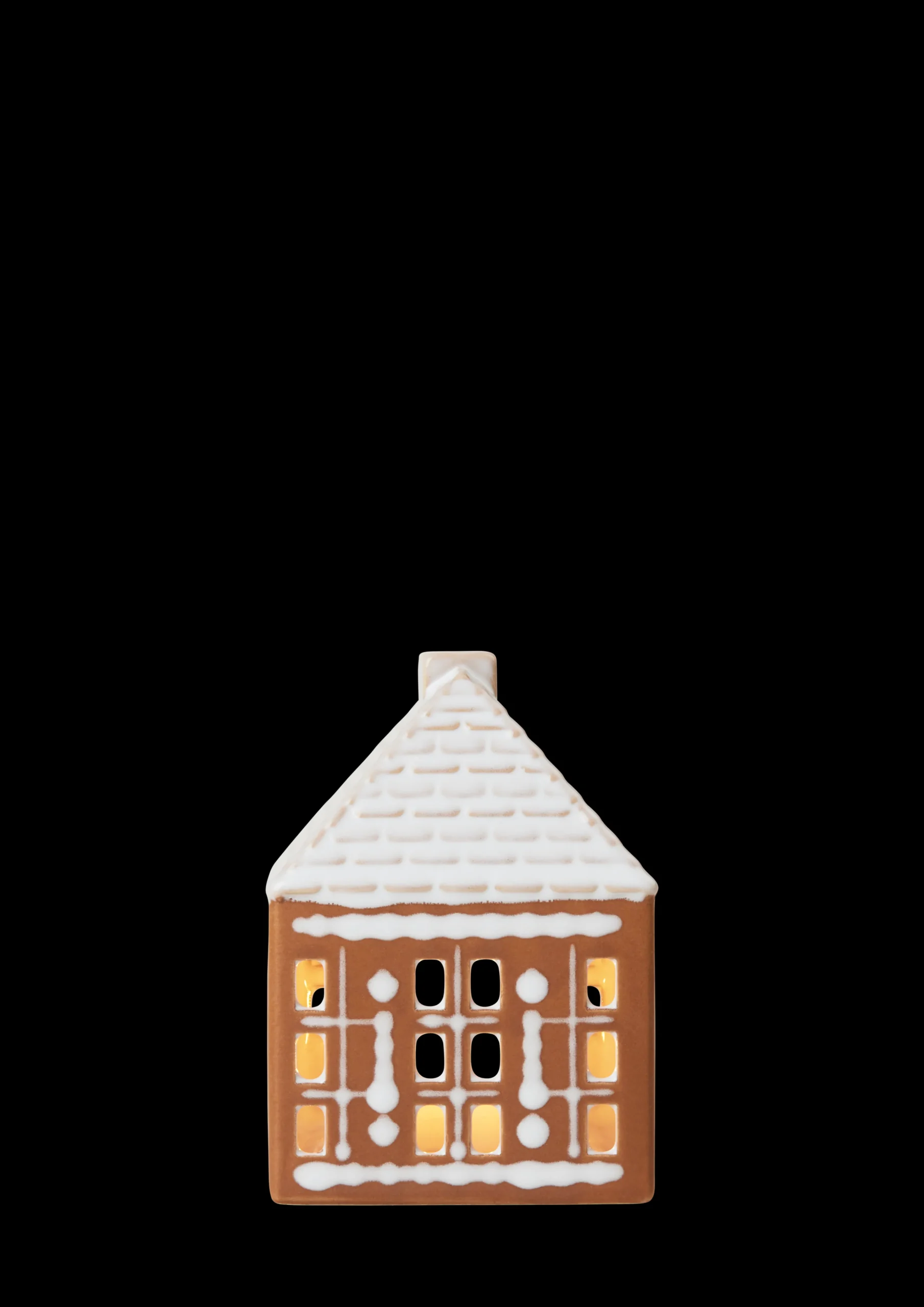 Sale Lyshus lille i brun fra serien Gingerbread | Køb her Lysestager & Stearinlys|Lyshuse