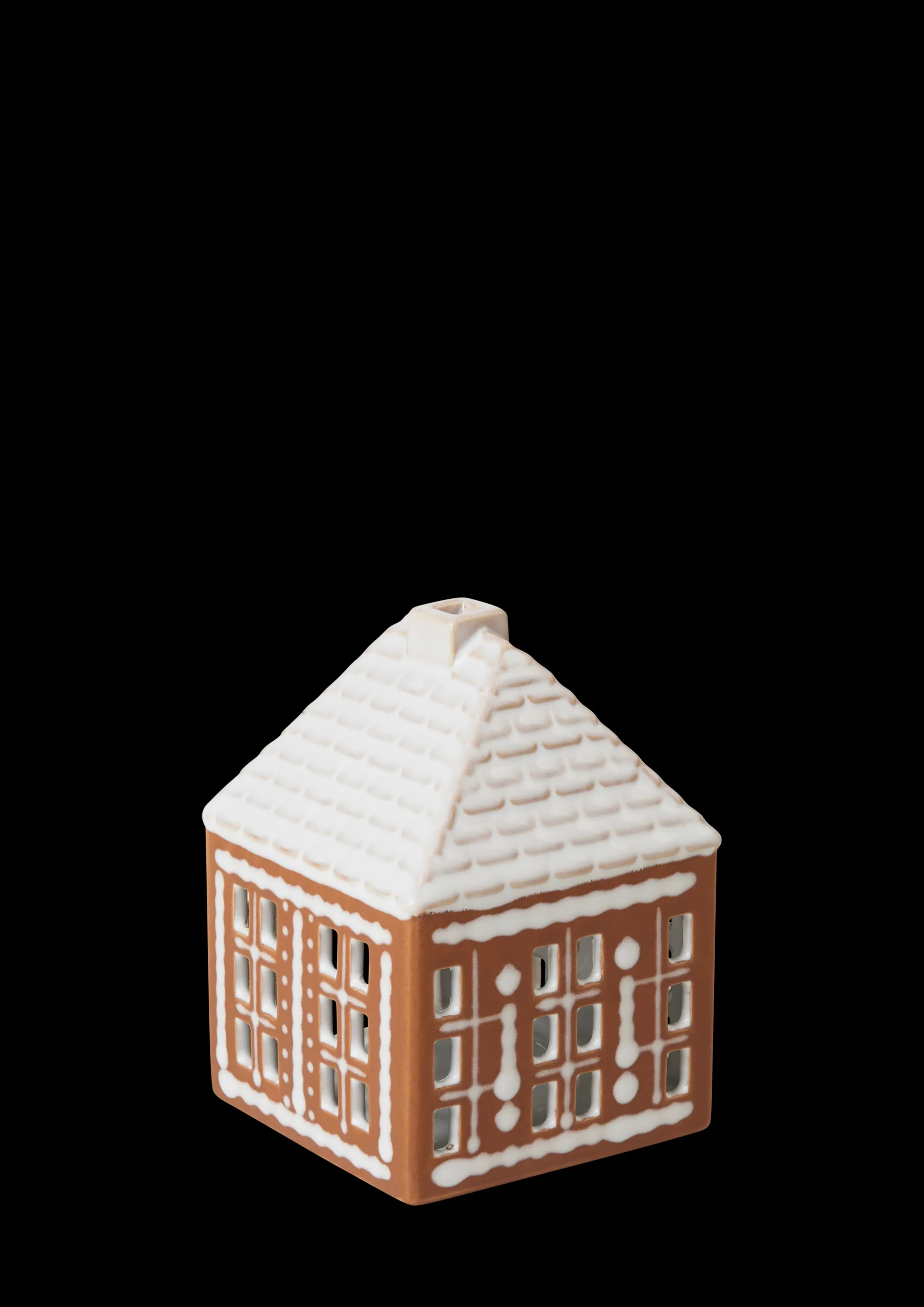 Sale Lyshus lille i brun fra serien Gingerbread | Køb her Lysestager & Stearinlys|Lyshuse