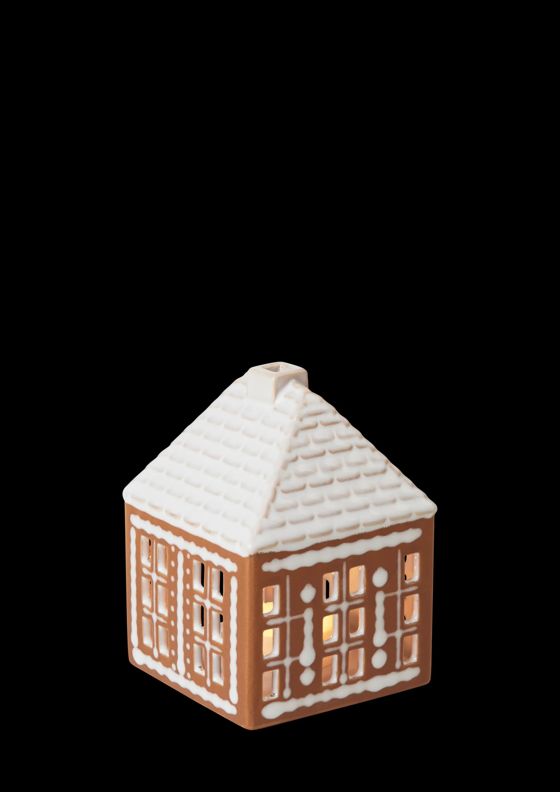 Sale Lyshus lille i brun fra serien Gingerbread | Køb her Lysestager & Stearinlys|Lyshuse