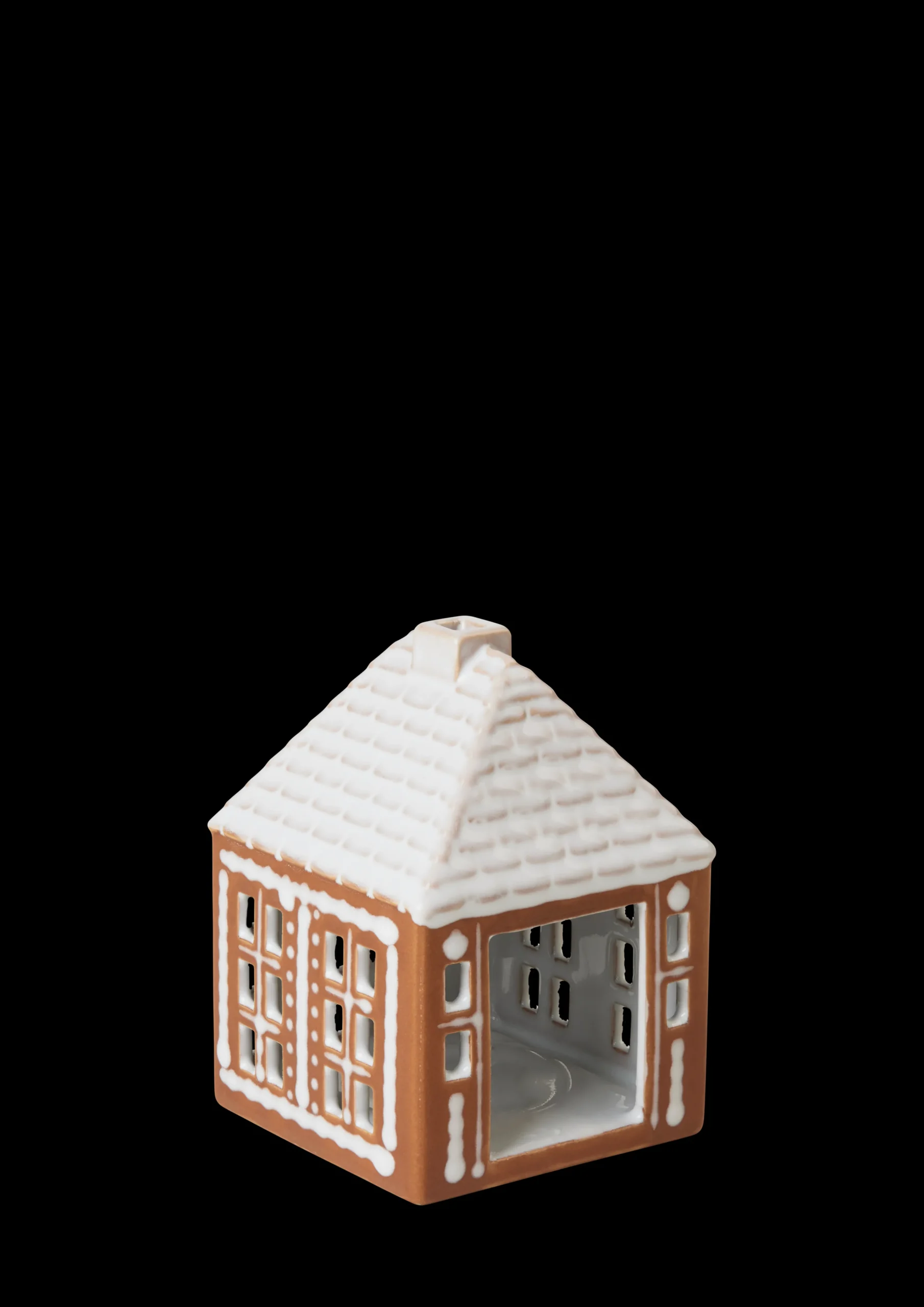 Sale Lyshus lille i brun fra serien Gingerbread | Køb her Lysestager & Stearinlys|Lyshuse