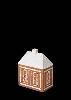 Sale Lyshus mellem i brun fra serien Gingerbread | Køb her Lysestager & Stearinlys|Lyshuse