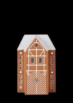 Clearance Lyshus stor i brun fra serien Gingerbread | Køb her Lysestager & Stearinlys|Lyshuse