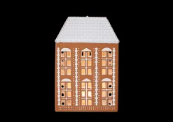 Clearance Lyshus stor i brun fra serien Gingerbread | Køb her Lysestager & Stearinlys|Lyshuse