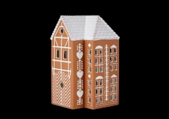 Clearance Lyshus stor i brun fra serien Gingerbread | Køb her Lysestager & Stearinlys|Lyshuse