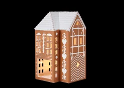 Clearance Lyshus stor i brun fra serien Gingerbread | Køb her Lysestager & Stearinlys|Lyshuse