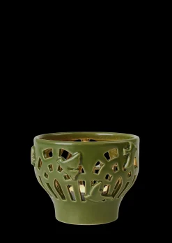 Clearance Orangery Fyrfadsstage Ø9.5 cm green garden | Køb her Lysestager & Stearinlys|Fyrfadsstager